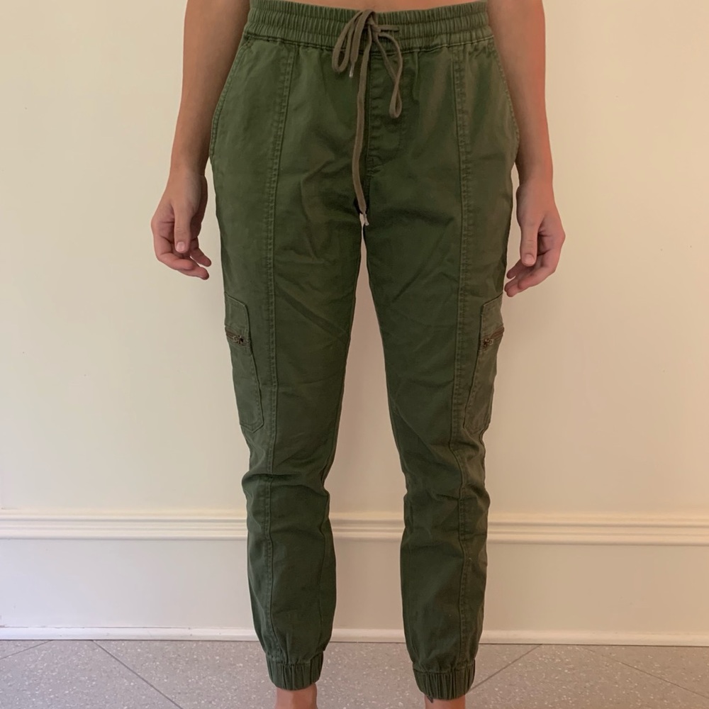 PacSun Olive Green Bullhead Denim Joggers